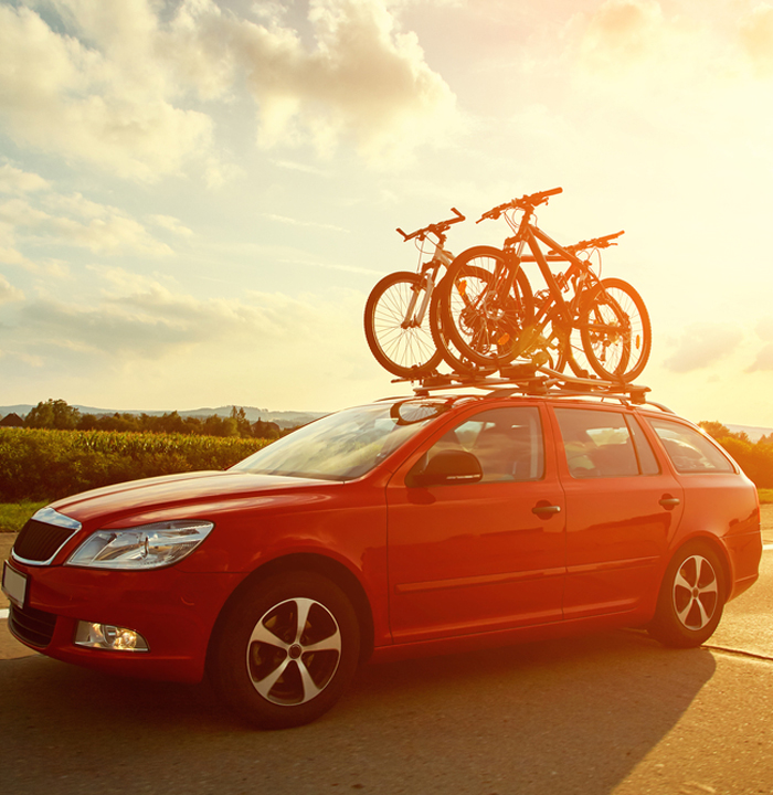 Car Transporting Bicycles — Auto Body Repairs in Port Stephens, NSW